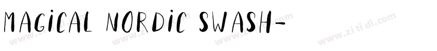 Magical Nordic Swash字体转换